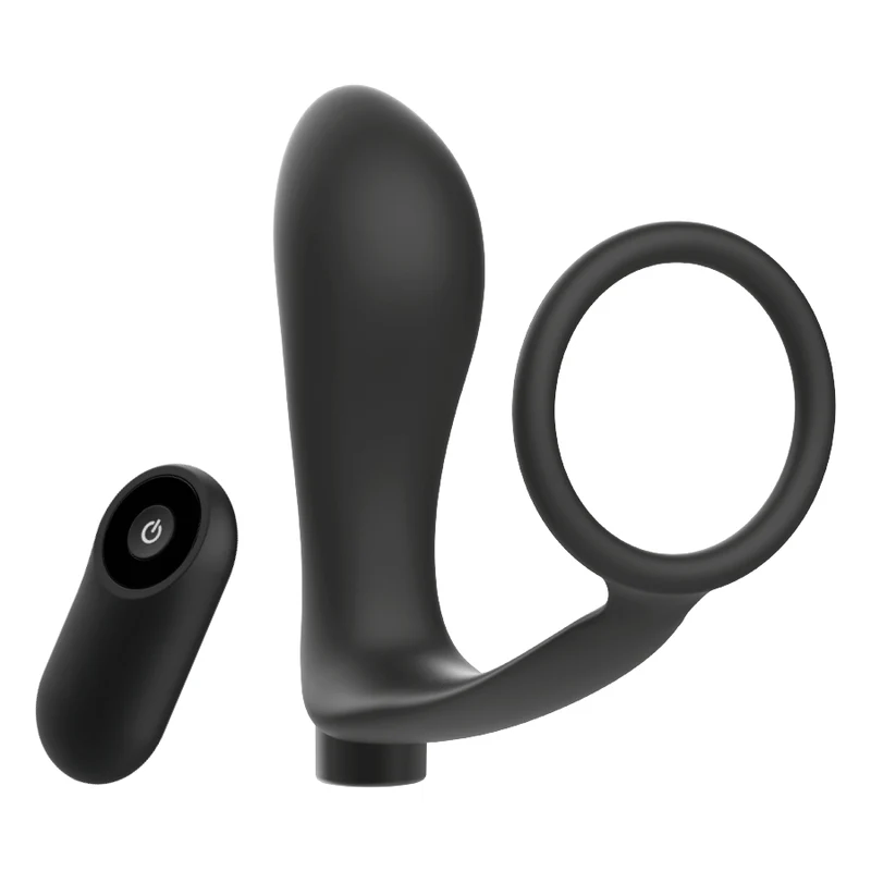 ADDICTED TOYS - ANEL DE PÊNIS COM CONTROLE REMOTO PLUG ANAL PRETO RECARREGVEL - Image 3