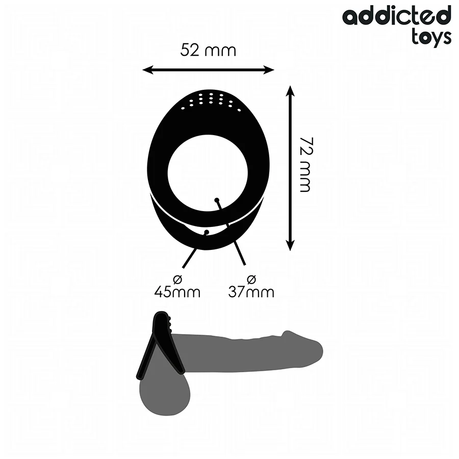 ADDICTED TOYS - ANEL DE PÊNIS COM DUPLA TEXTURA - Image 4