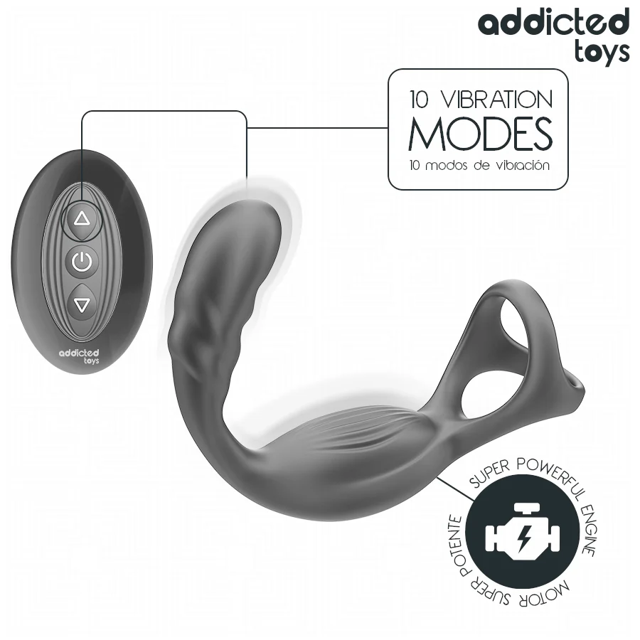 ADDICTED TOYS - ANEL PENIANO DUPLO PARA PRÓSTATA COM CONTROLE REMOTO - Image 6