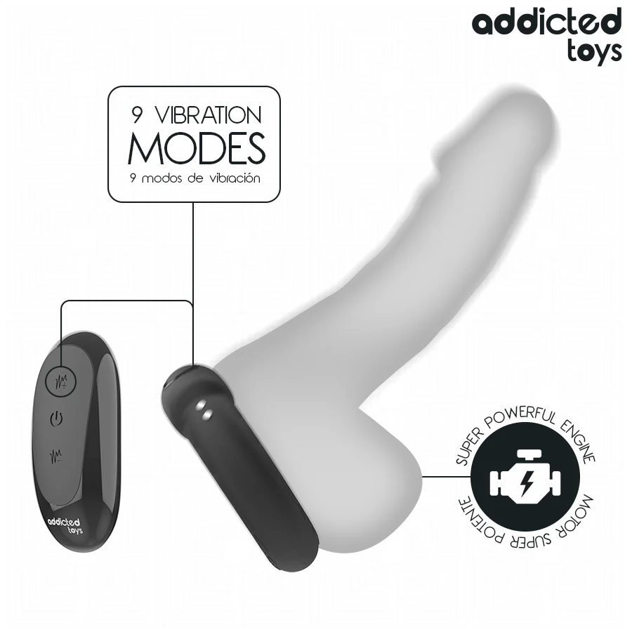 ADDICTED TOYS - ANEL PÊNICO VIBRANTE COM EFEITO DE AQUECIMENTO E CONTROLE REMOTO - Image 5