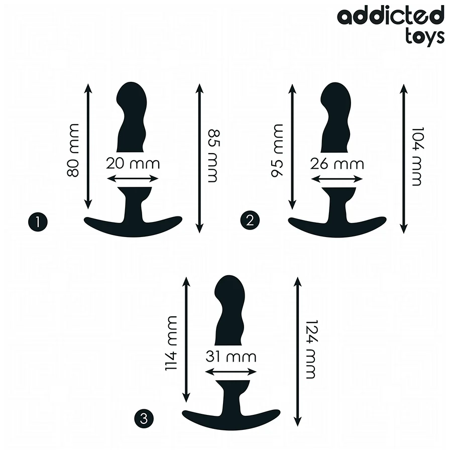 ADDICTED TOYS - CONJUNTO DE 3 PLUG ANAL MODELO 1 - Image 4