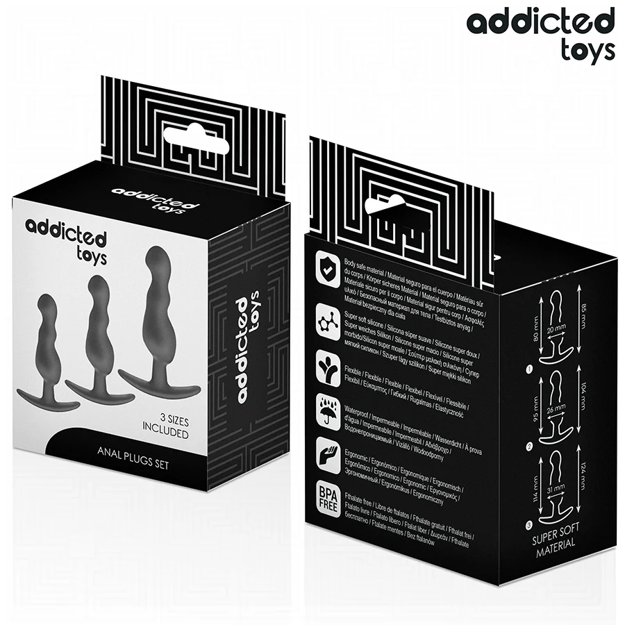 ADDICTED TOYS - CONJUNTO DE 3 PLUG ANAL MODELO 1 - Image 7