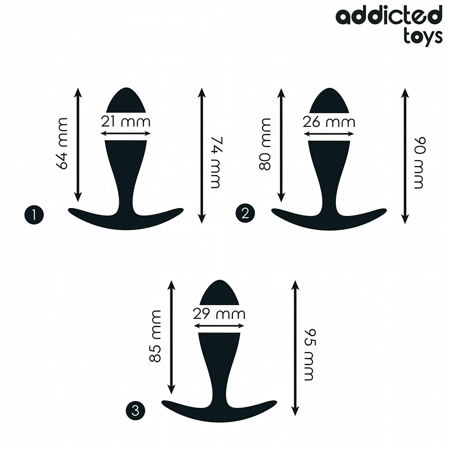 ADDICTED TOYS - CONJUNTO DE 3 PLUG ANAL MODELO 2 - Image 4
