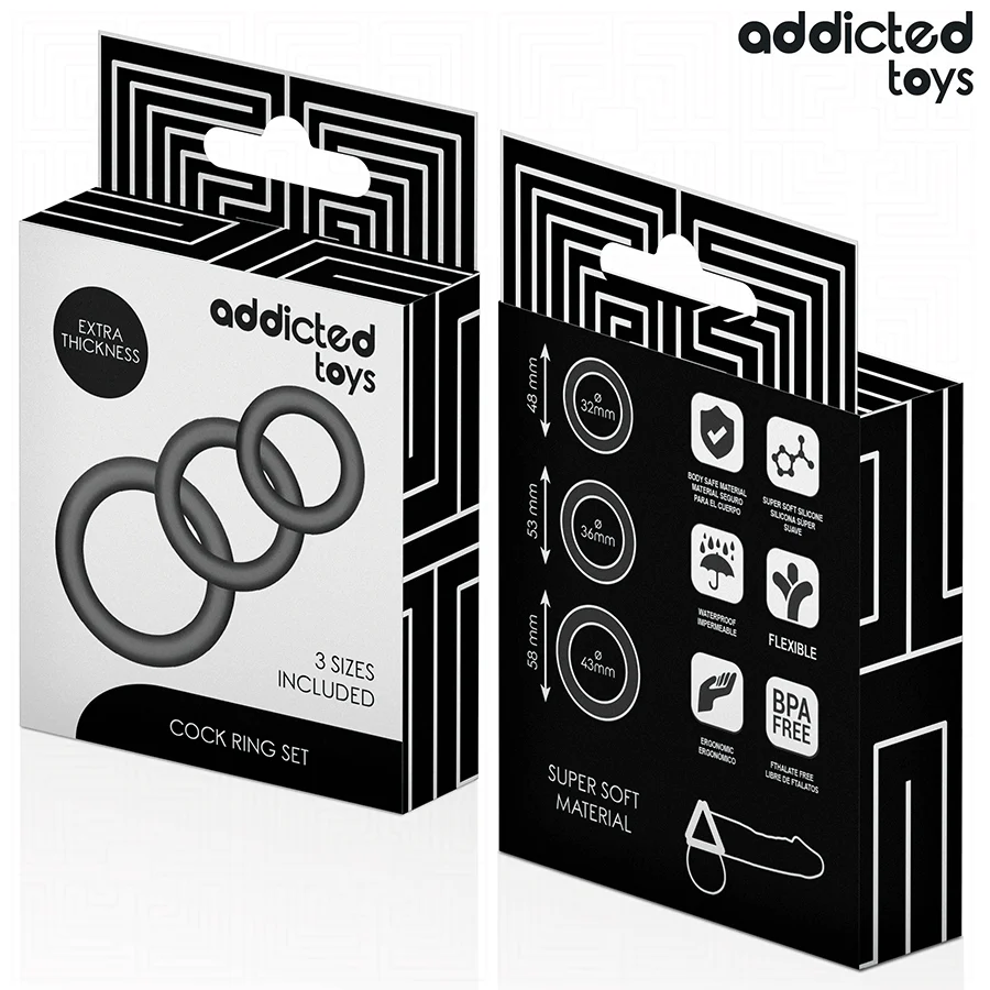 ADDICTED TOYS - CONJUNTO DE ANÉIS DE SILICONE MODELO 1 - Image 6