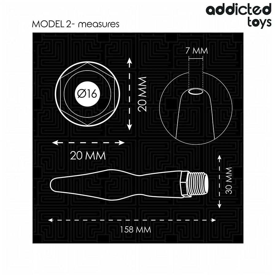 ADDICTED TOYS - LIMPADOR ANAL COM ADAPTADOR UNIVERSAL MODELO 2 - Image 5