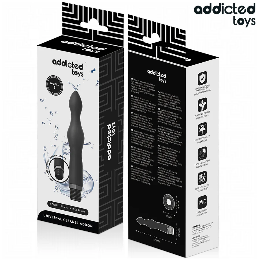 ADDICTED TOYS - LIMPADOR ANAL COM ADAPTADOR UNIVERSAL MODELO 3 - Image 7