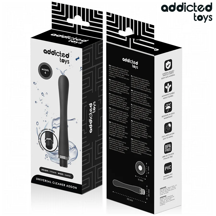 ADDICTED TOYS - LIMPADOR ANAL COM ADAPTADOR UNIVERSAL MODELO 4 - Image 7