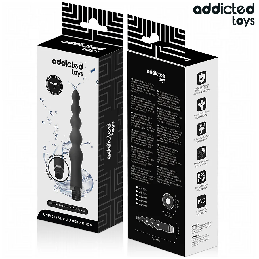 ADDICTED TOYS - LIMPADOR ANAL COM ADAPTADOR UNIVERSAL MODELO 5 - Image 7