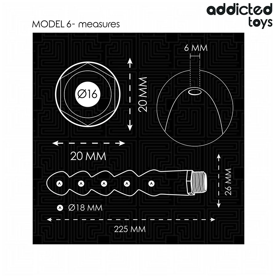 ADDICTED TOYS - LIMPADOR ANAL COM ADAPTADOR UNIVERSAL MODELO 6 - Image 5