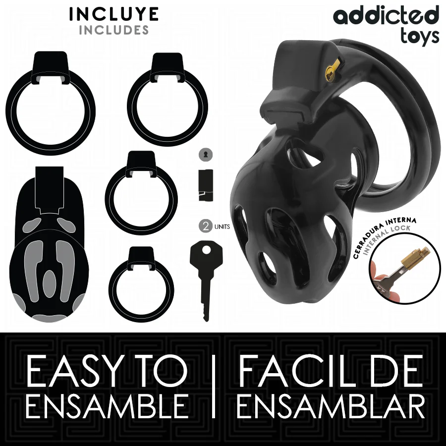 ADDICTED TOYS LOCKED - GAIOLA DE PÊNIS CRYPT SELADA 8 CM - Image 4