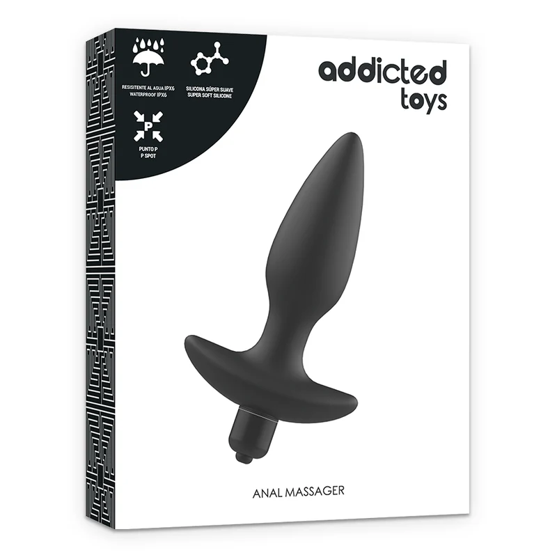 ADDICTED TOYS - MASSAGER PLUG ANAL COM VIBRAO PRETO - Image 6