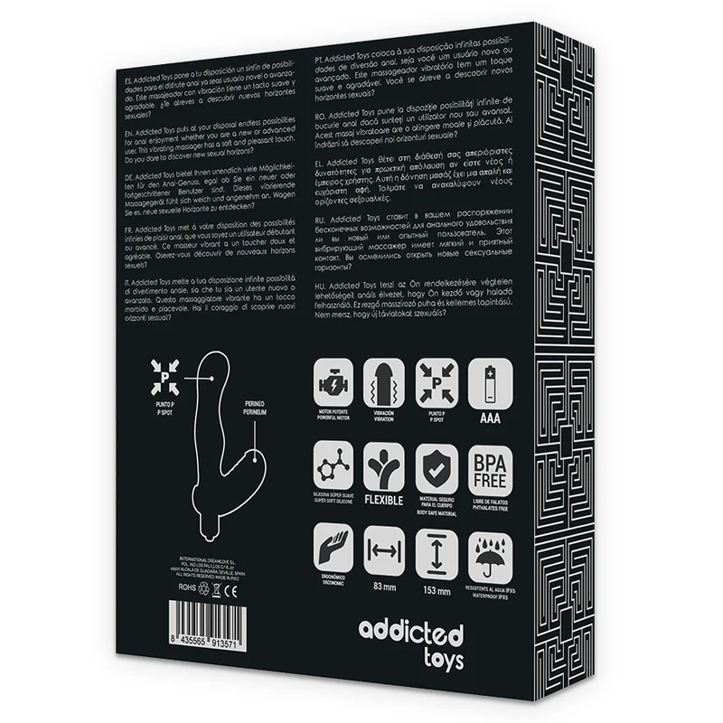 ADDICTED TOYS - P-SPOT VIBE ESTIMULADOR ANAL DE PRÓSTATA DE SILICONE - Image 7