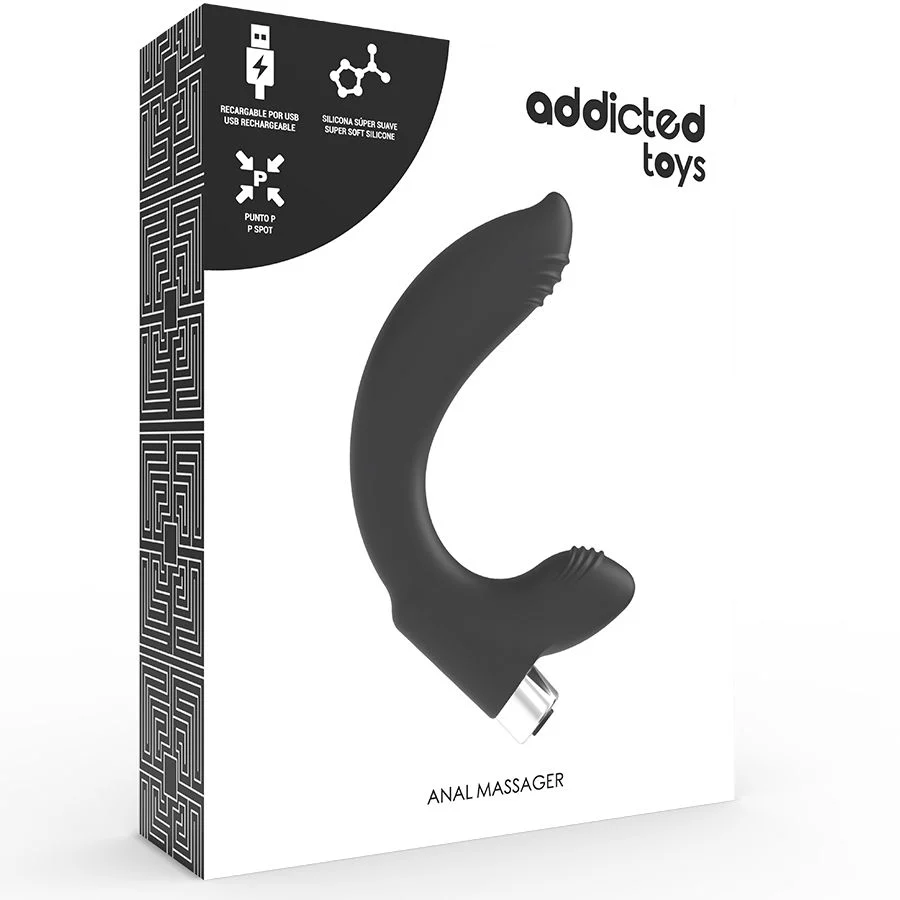 ADDICTED TOYS - VIBRADOR PROSTTICO RECARREGVEL MODELO 7 - PRETO - Image 6