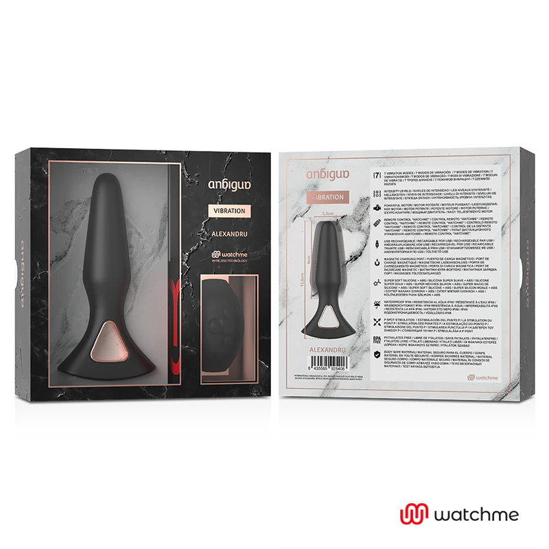 ANBIGUO - WATCHME CONTROLE REMOTO VIBRADOR ANAL PLUG ALEXANDRU - Image 7