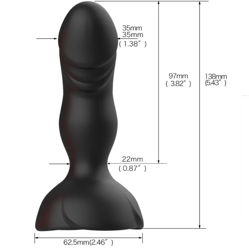 ARMONY - EXTREME A BLOOM VIBRADOR ROSE E CONTROLE REMOTO DE PLUG ANAL PRETO - Image 5