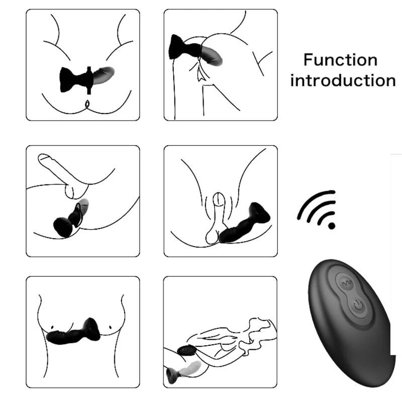 ARMONY - EXTREME A BLOOM VIBRADOR ROSE E CONTROLE REMOTO DE PLUG ANAL PRETO - Image 6