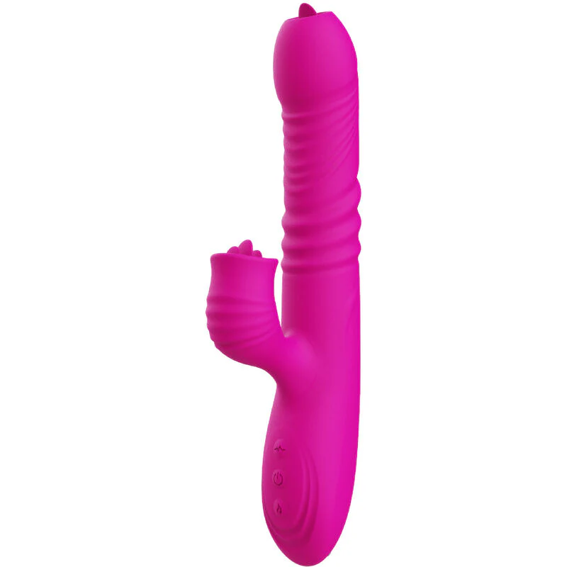 ARMONY - FANNY MULTIFUNÇÃO VIBRADOR DE LÍNGUA DUPLA FÚCSIA EFEITO CALOR - Image 3