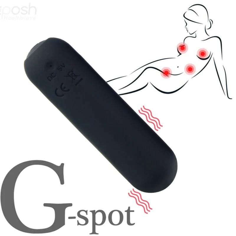 ARMONY - SPLASH HAHA VIBRADOR BALA SILICONE 10 VIBRAÇÕES 75 X 19 CM PRETO - Image 5
