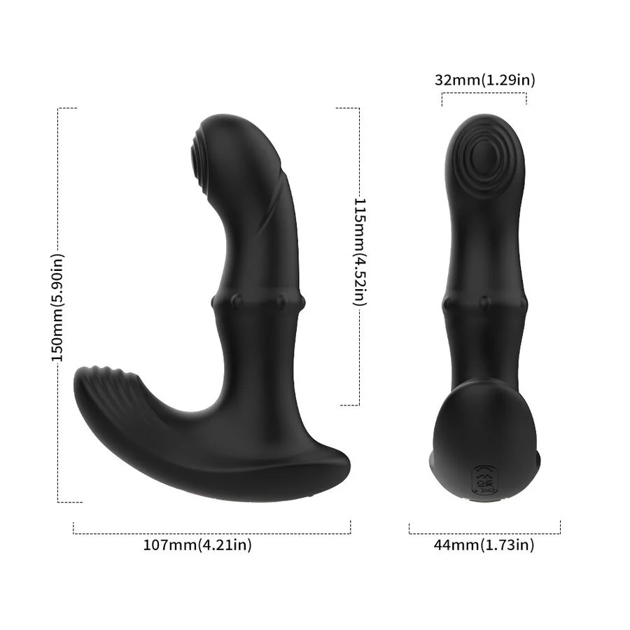 ARMONY - VIBRADOR ANAL DE PRÓSTATA CONTROLE REMOTO PRETO - Image 6