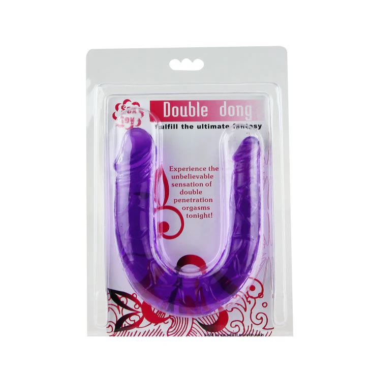 BAILE - DILDO DUPLO EM GELÉIA FLEXÍVEL LILS - Image 5