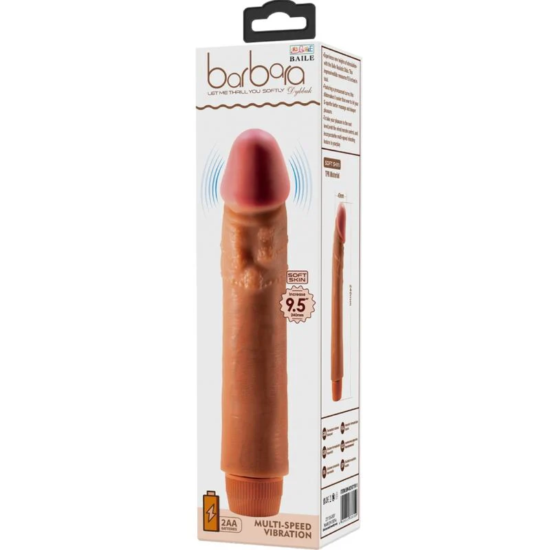 BAILE - VIBRADOR REALISTA DYBBUK 24 CM MULATO - Image 6