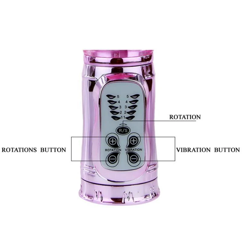 BAILE - VIBRADOR RECARREGVEL COM ROTAO E ESTIMULADOR DE BORBOLETA PULSANTE - Image 10