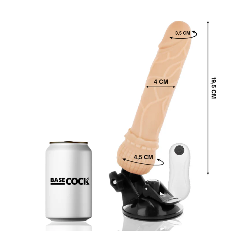 BASECOCK - VIBRADOR DE CONTROLE REMOTO NATURAL REALISTA 19.5 CM -O- 4 CM - Image 12