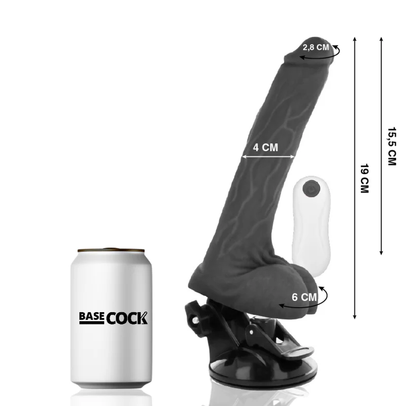 BASECOCK - VIBRADOR DE CONTROLE REMOTO NATURAL REALISTA 19 CM -O- 4 CM - Image 6