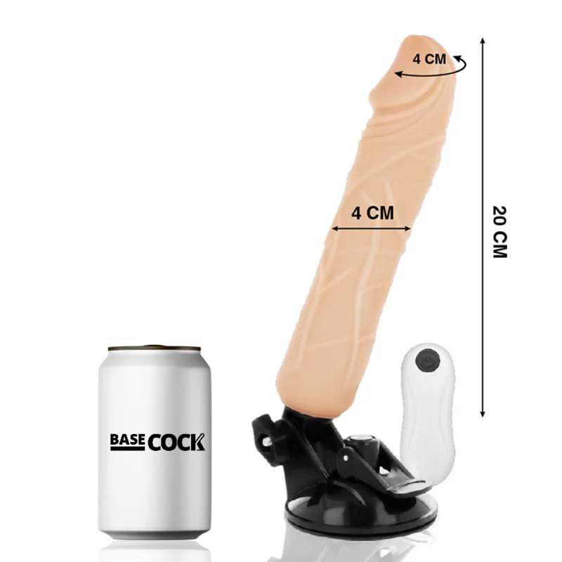 BASECOCK - VIBRADOR DE CONTROLE REMOTO NATURAL REALISTA 20 CM -O- 4 CM - Image 12