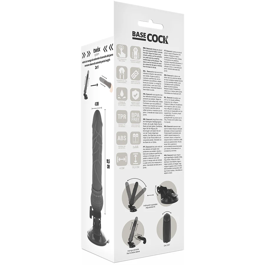 BASECOCK - VIBRADOR DE CONTROLE REMOTO NATURAL REALISTA BASECOCK 19,5 CM - Image 20