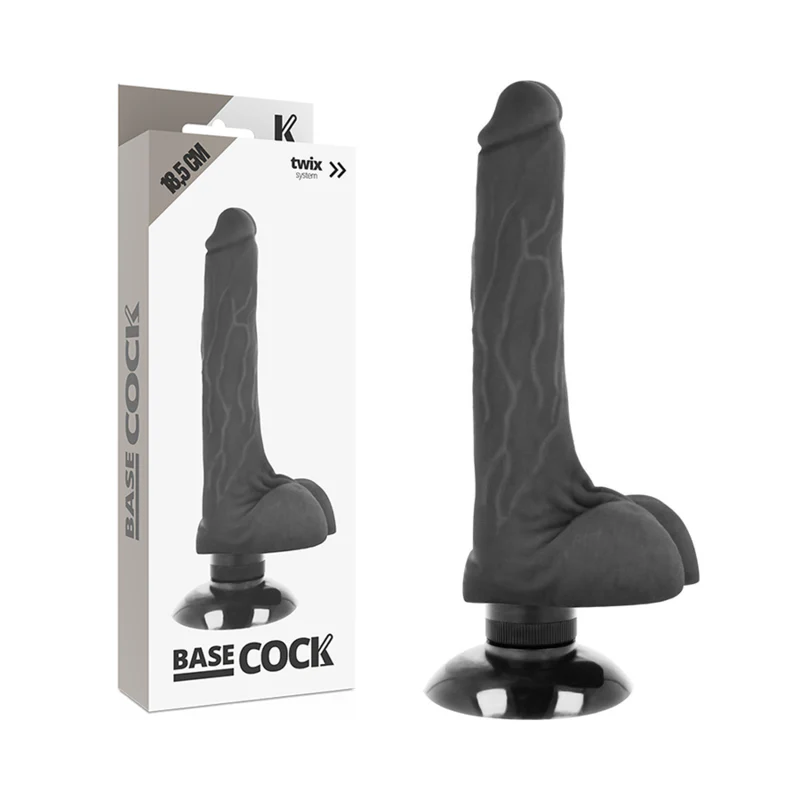 BASECOCK - VIBRADOR REALÍSTICO 2-1 NATURAL 18.5 CM -O- 4 CM - Image 19