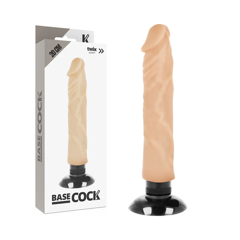 BASECOCK - VIBRADOR REALÍSTICO 2-1 NATURAL 20 CM -O- 4 CM - Image 13