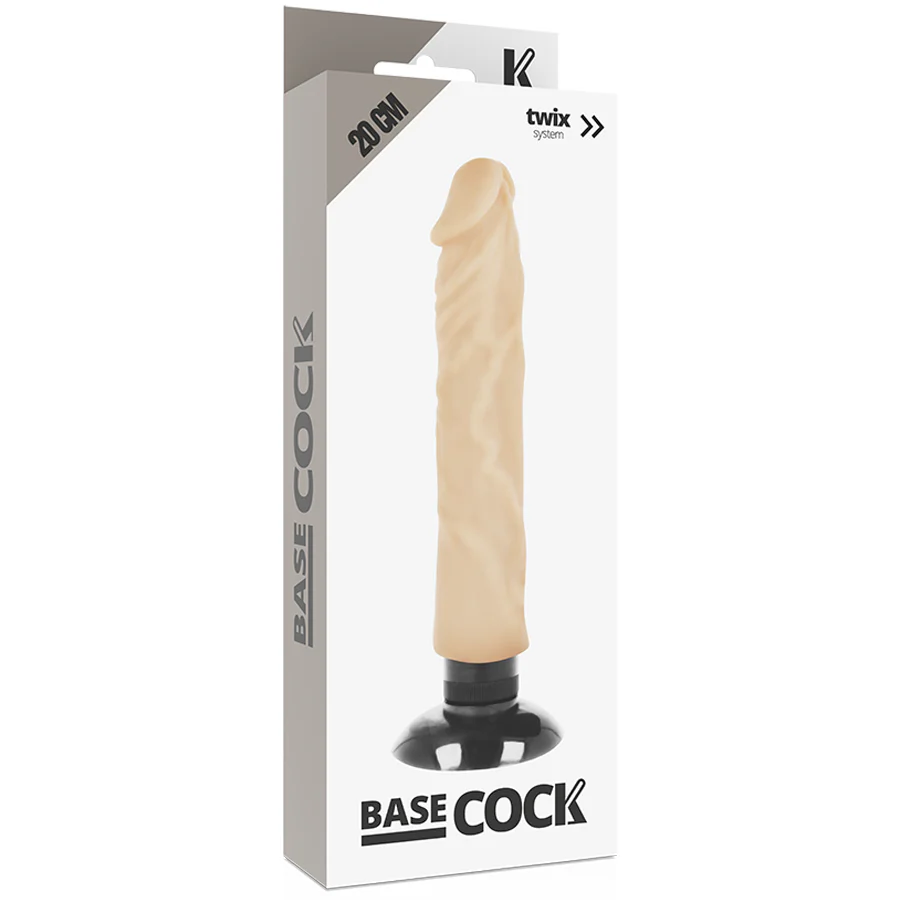 BASECOCK - VIBRADOR REALÍSTICO 2-1 NATURAL 20 CM -O- 4 CM - Image 17