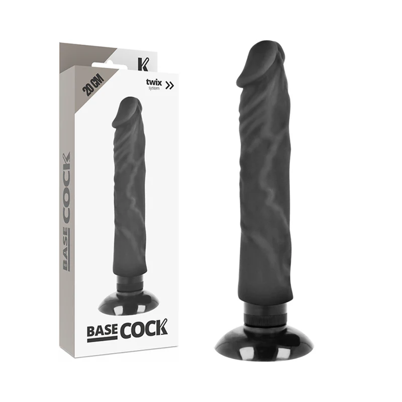 BASECOCK - VIBRADOR REALÍSTICO 2-1 NATURAL 20 CM -O- 4 CM - Image 7