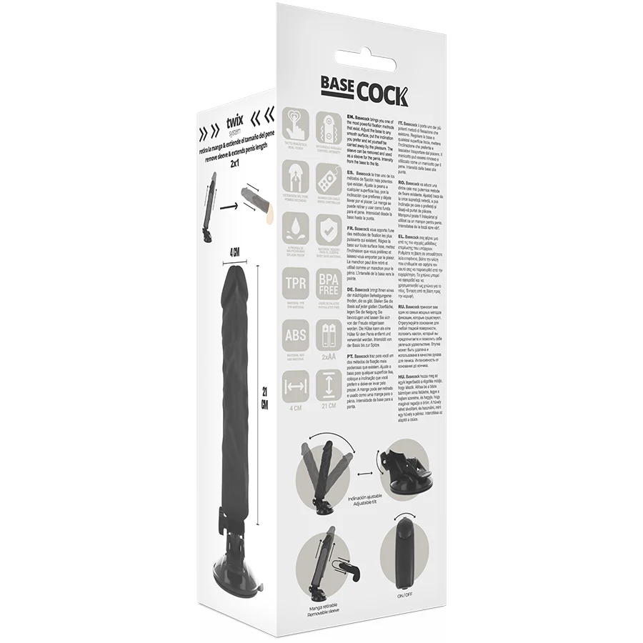 BASECOCK - VIBRADOR REALÍSTICO CONTROLE REMOTO NATURAL 21 CM -O- 4 CM - Image 9