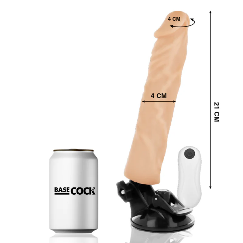 BASECOCK - VIBRADOR REALÍSTICO CONTROLE REMOTO NATURAL 21 CM -O- 4 CM - Image 5
