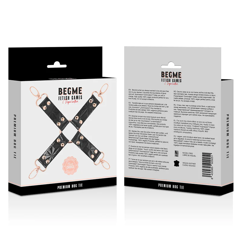 BEGME - BLACK EDITION HOG TIE DE COURO VEGANO - Image 5