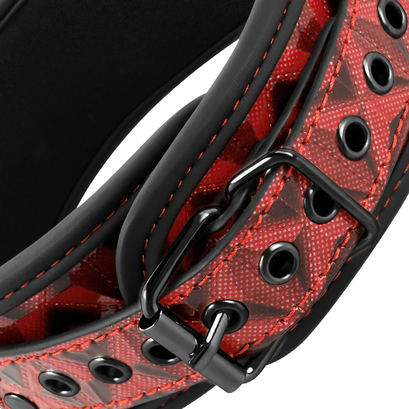 BEGME - COLAR EDIO VERMELHA COM BRAADEIRAS COM FORRO DE NEOPRENE - Image 4