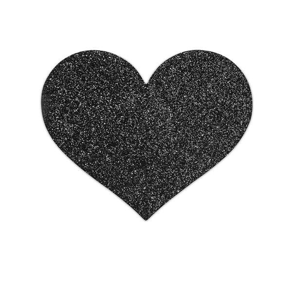 BIJOUX - INDISCRETS FLASH BLACK HEART NIPPLE CUTS - Image 2