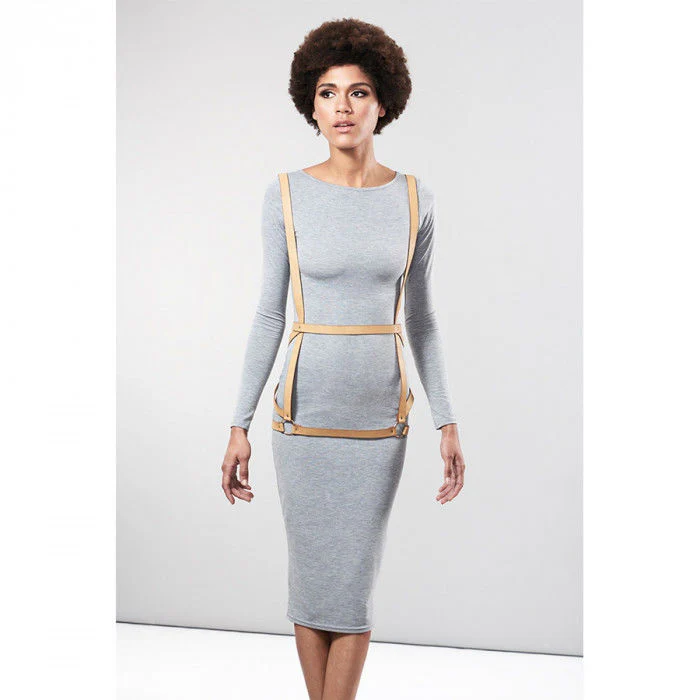 BIJOUX - INDISCRETS MAZE HARNESS FORMA DE VESTIDO - MARROM - Image 3
