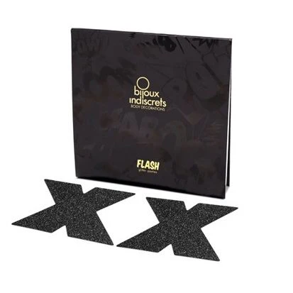 BIJOUX - INDISCRETS NIPPLE CAPS FLASH CROSS PRETO - Image 2