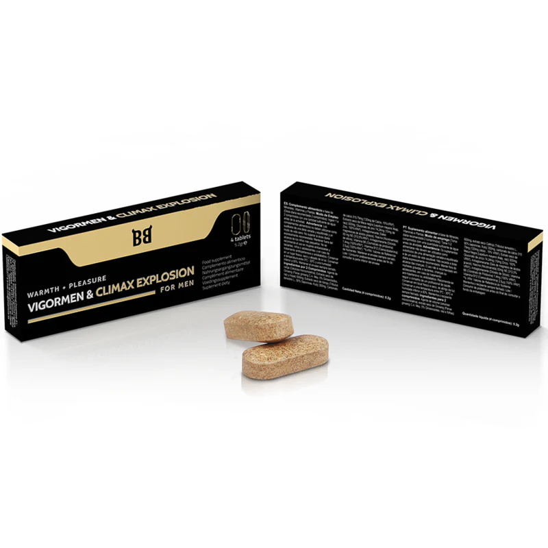 BLACK BULL - VIGORMEN & CLIMAX EXPLOSION MAIOR PRAZER PARA HOMENS 4 CÁPSULAS - Image 2