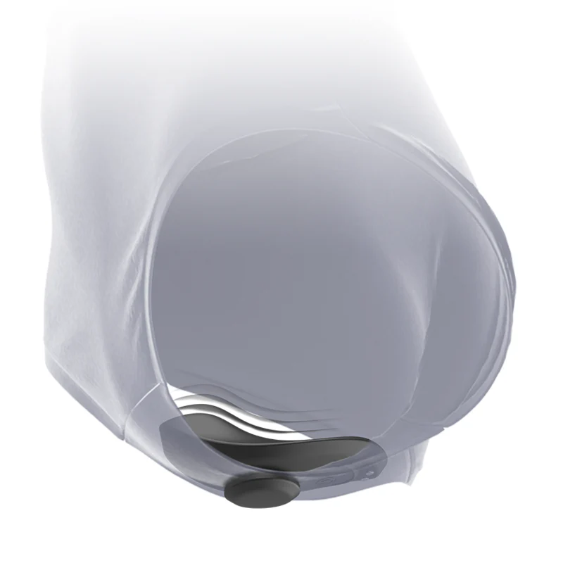 BLACK&SILVER - CALA VIBRADORA DE SILICONE RECARREGVEL PRESTON PRETA - Image 5