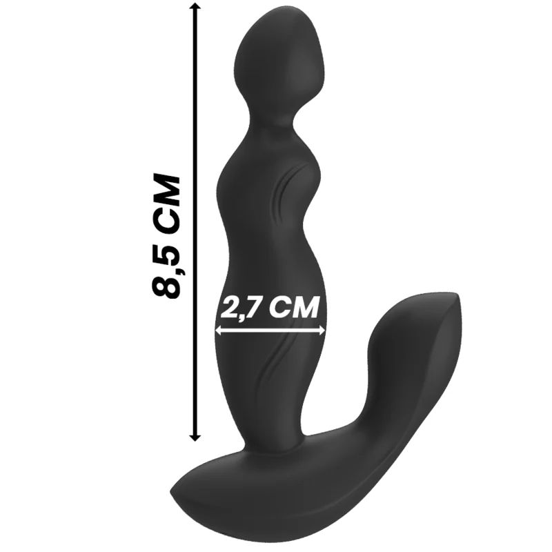 BLACK&SILVER - CONTROLE REMOTO DE SILICONE CORA PLUG ANAL - Image 4