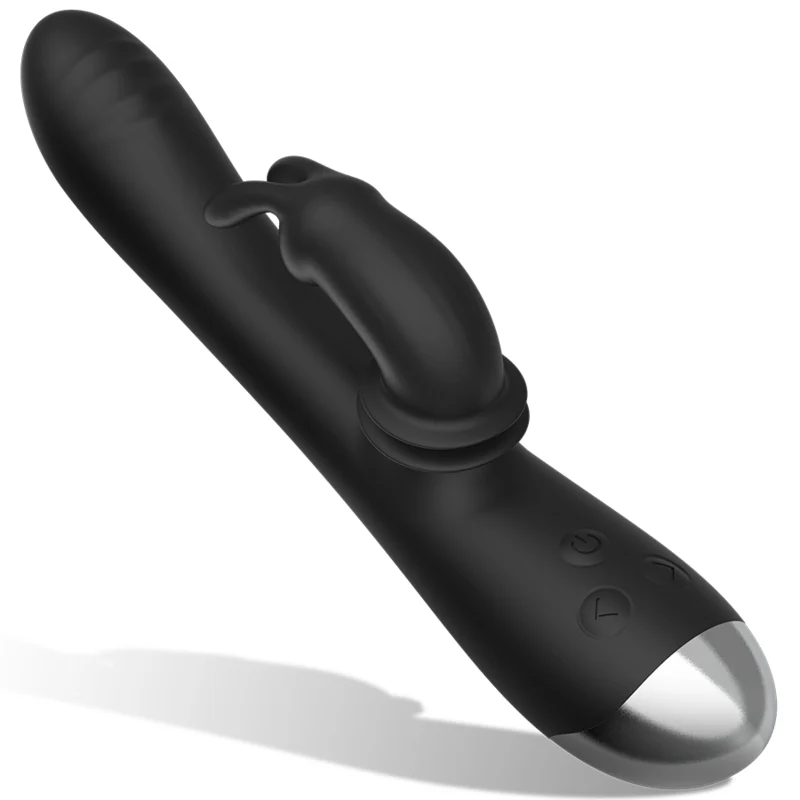 BLACK&SILVER - DJ. ESTIMULADOR DE COELHO DE SILICONE RECARREGÁVEL ADAM PRETO - Image 2