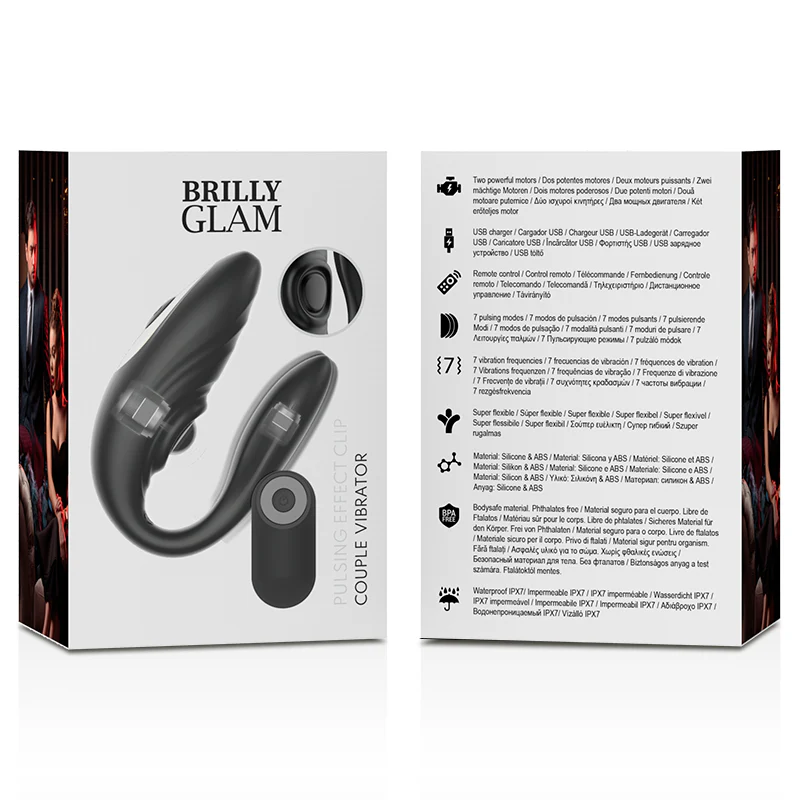 BRILLY GLAM- CONTROLE REMOTO PULSANTE E VIBRATÓRIO DE CASAL - Image 7