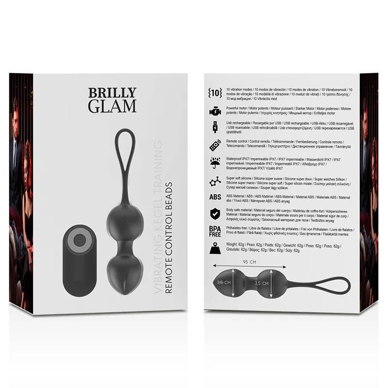 BRILLY GLAM - VIBRIERENDE KEGELPERLEN FERNBEDIENUNG - Image 9