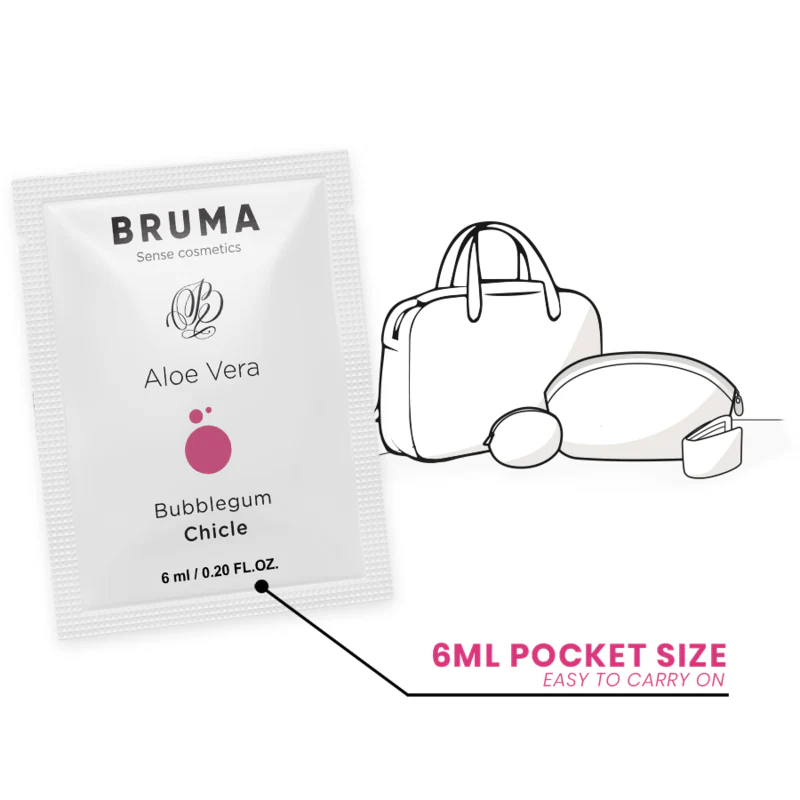 BRUMA - GEL DESLIZANTE DE ALOE VERA SABOR BUBBLEGUM 6 ML - Image 5
