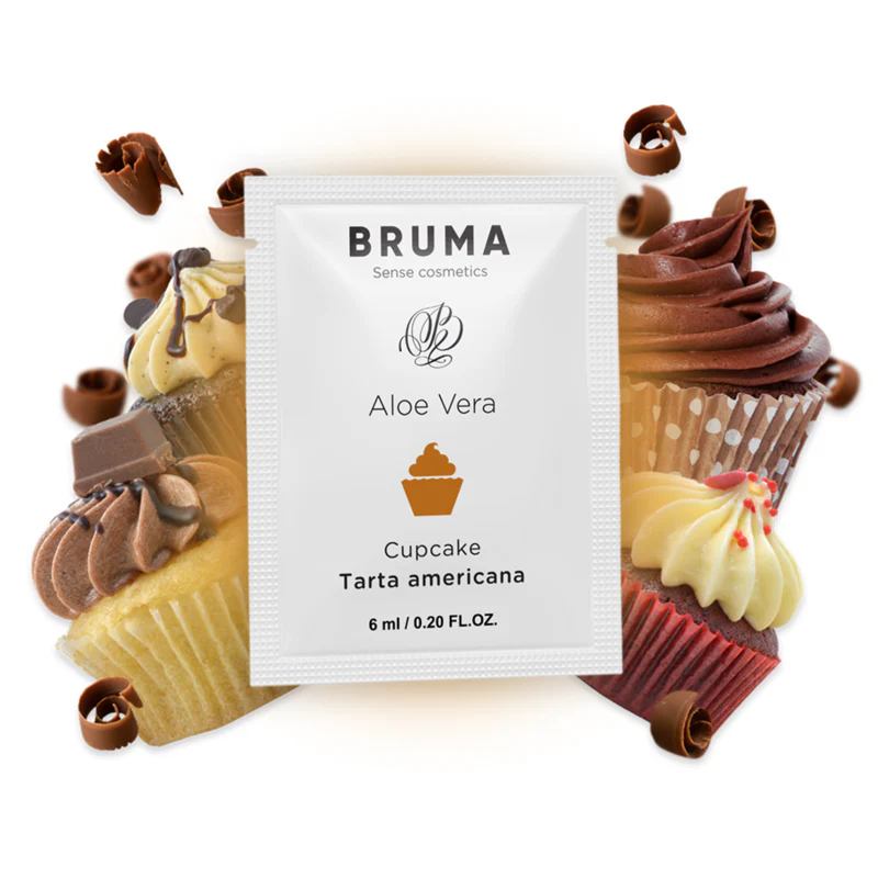 BRUMA - GEL DESLIZANTE DE ALOE VERA SABOR CUPCAKE 6 ML - Image 2