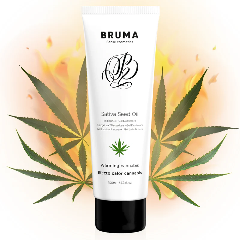 BRUMA - SATIVA SEED OIL SLIDING GEL AQUECEDOR SABOR CANNABIS 100 ML - Image 3